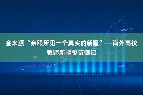 金来源 “亲眼所见一个真实的新疆”——海外高校教师新疆参访侧记