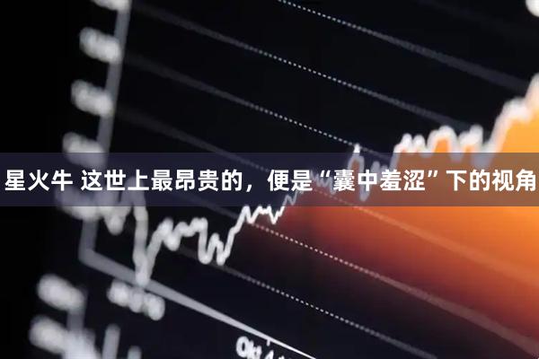 星火牛 这世上最昂贵的，便是“囊中羞涩”下的视角
